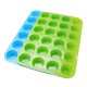 thumbnail image 2 of Juego de 4 moldes de silicona para magdalenas de grado alimenticio para tartas de chocolate (rojo, naranja, azul, verde). JAMW Sencillez, 2 of 4