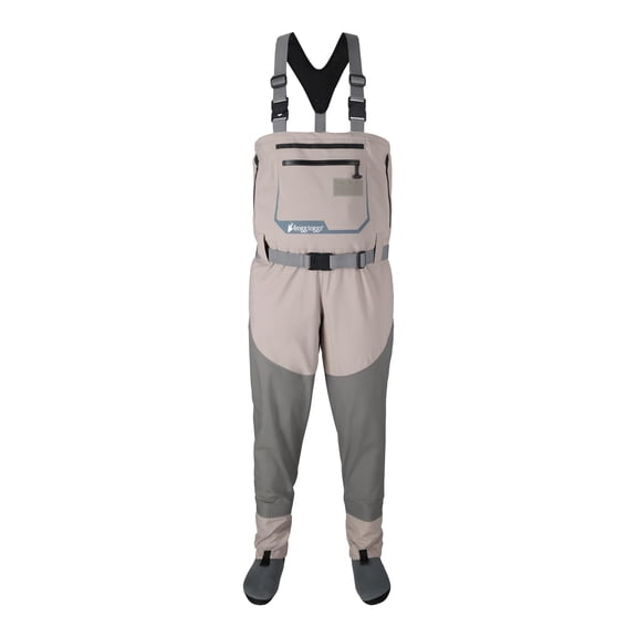 Frogg Toggs Men's Deep Current Stockingfoot Fishing Chest Waders with Waterproof Pants, Gray, 2XL