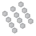 thumbnail image 2 of BIMZUC Silver Hexagonal 12PCS Hollow Plastic Candy Boxes Container for Wedding Bridal Shower Party Favors, Small Treat Boxes Organizer (8.26 inches / 21 cm), 2 of 4