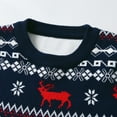 thumbnail image 2 of Quealent Boys Sweater Male Big Kid Boys Christmas Outfit Size 6 Toddler Christmas Boys Girls Winter Long Sleeve Cartoon Knit Sweater Warm (Navy, 6-7 Years), 2 of 6