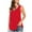 Red-11, variant on Sentuca Womens Oversized Sexy Tops Sleeveless Solid Color T Shirts Hawaiian Shirt Red 5XL