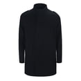thumbnail image 6 of Aihuaihua Winter Jackets for Men Trench Coat Outdoor All Seasons Wear Men's Fall Winter Long Jackets Single Pea Coat Windbreaker Black XL, 6 of 9