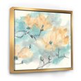 thumbnail image 1 of Teal Buds I - Cabin & Lodge Framed Canvas, 1 of 3