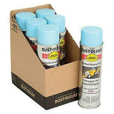 Rust-Oleum 2326838  2300 System Inverted Striping Paint Aerosol, Blue, Lot of 6