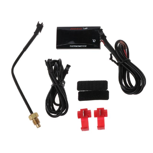 Techinal Universal Motorcycle LCD Digital Thermometer Instrument Water Temp Meter Gauge For KOSO Yamaha Racing Scooter