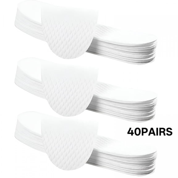 TELOLY 40 Pairs Thin Insole Shoe Inserts Breathable Shoe Pads Shoes Insoles for Men Insoles for Feet Odorless Shoe Insoles