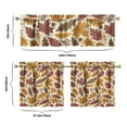 thumbnail image 6 of Fall Kitchen Curtains 24 Inch Short - 3 Panel Set, Autumn Harvest Print, Rod Pocket Window Treatment for Thanksgiving, Farmhouse, Cafe, Living Room - Machine Washable, 6 of 6