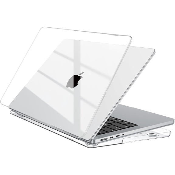 Case Compatible with MacBook Pro 14 inch M5 2026 2025-2021 M4 M3 M2 M1 Pro/Max Chip, Crystal Clear Hard Shell, Easy to Install, Sturdy Laptop Protective Cover Case, Transparent
