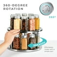 thumbnail image 6 of 2 Tier lazy susan turntable 360-degree lazy susan organizer use for a spice organizer or kitchen cabinet organizers stain-resistant, 6 of 7