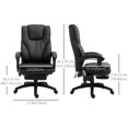 thumbnail image 3 of Vinsetto Office Chair  High Back with Footrest Height Adjustable Black, 3 of 10