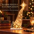 thumbnail image 5 of Christmas Shelf-Edge Lighted Scene Decor, Glowing Holiday Shelf Display for Christmas, Magical Waterfall String Light Christmas Tabletop & Bookshelf Decor for Cabinet & Fireplace (C), 5 of 6