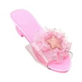 thumbnail image 3 of Zapatos de vestir de princesa, zapatos de vestir para niños, tacones, sandalias de gelatina portátiles para niñas. rosa claro, 3 of 9