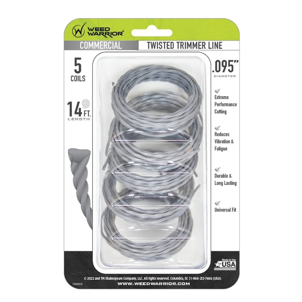 Weed Warrior 5ct Trimmer Line Coil - .080” X 14’