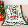 thumbnail image 2 of Flannel Christmas Throw Blanket Cute Movie Watching Blankets Holiday Throw Blanket for Couch Super Soft Cozy Comfy Bed Blanket for Bed, Sofa, 50x60 in, 2 of 6