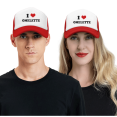 thumbnail image 4 of I Heart Omelette Love Food Funny Trucker Hat Mesh Cap Unisex Red, 4 of 5