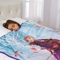 Disney Frozen Kids Weighted Blanket, 4.5lb, 36 x 48, Purple and Blue