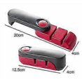 thumbnail image 5 of Compact Steel Blade Knife Sharpener - Compact Kitchen Knife Sharpener - Gray and Red, 5 of 5