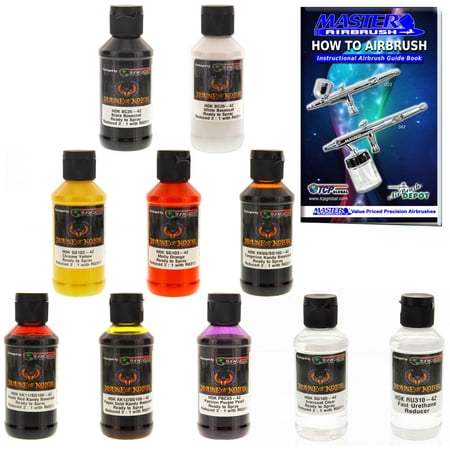House of Kolor 4oz 9 BASES & COLOR KIT KANDY PEARL & SOLID Basecoat Paint