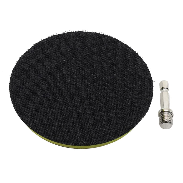 4 Inch Backing Disc Wheel M14 100mm Polishing Plate Adhesive Backed Hook Adapter For Electric Drill Car Polish Grinder,No Drilling Adapter