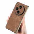 thumbnail image 4 of ELEHOLD for OnePlus Open Case,Retro PU Leather Case Slim Fit Lightweight Skin- Friendly All-Inclusive Lens Protection Shockproof Anti-Scratch Case Cover for OnePlus Open - Brown, 4 of 11