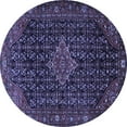 thumbnail image 1 of Ahgly Company Indoor Round Persian Blue Traditional Area Rugs, 7' Round, 1 of 4