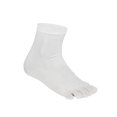 thumbnail image 2 of Mens Toe Socks Cotton Athletic Running Ankle Five Finger Crew Socks 3 Pack,White, 2 of 5
