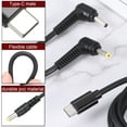 thumbnail image 3 of 4.9FT USB C to DC PD Power Fast Charging Cable, 5.5mmx2.5mm 27W/9V DC Power Cable, Type C Input 3A Adapter Jack Converter for Router, Camera, TV Box, Desk Lamp(Black), 3 of 6