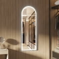 thumbnail image 2 of LVSOMT 55"x20" Arched RGB Lights Full Length Mirror, LED Lighted Body Mirror with RGB Color Changing, Hanging Door Wall Mounted Mirror Full Length, For Bedroom Living Room Barber Shop Beauty Salon, 2 of 12