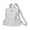 B, variant on Soft Flip Backpack with Tassels & Hidden Zippers, Fashion Daypack for School, Travel and Work