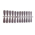 thumbnail image 1 of ZheElen 24 Pieces False Nails Glitter Shimmering Powder Full Cover Artificial Nail Tips Coffin Pattern Extra Long Manicure Decoration TYPE1, 1 of 6
