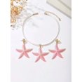 thumbnail image 4 of Juego de Aretes y Collar Estrella de Mar Rosa Bohemia 3 Piezas, 4 of 7