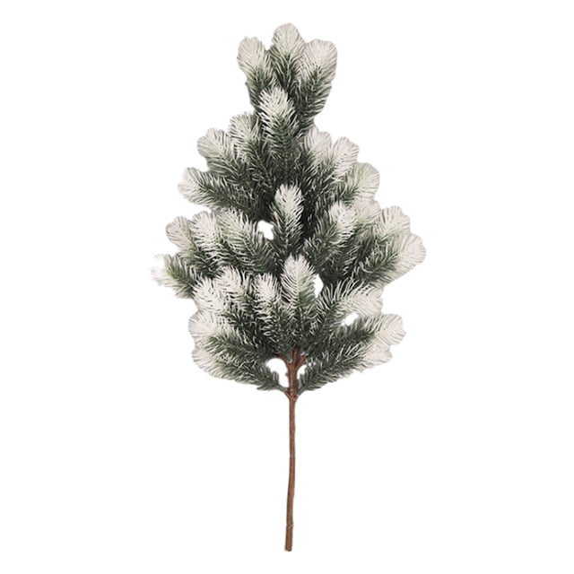 Ramas navideñas, ramitas, vegetación artificial, ramitas para manualidades DIY Blanco