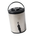 thumbnail image 2 of Dispensador de bebidas con aislamiento de acero inoxidable 304, 8 litros, para bebidas frías y calientes, comercial, cubo de doble capa, color negro., 2 of 14