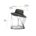 thumbnail image 3 of Meilleur Chapeau Moustiquaire en Maille pour Extérieur avec Capuche Voile - Protection Solaire et Anti-Insectes pour la Pêche, la Randonnée et l'Apiculture, 3 of 3