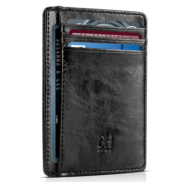Billetera Tarjetero GH GOLD HORSE Slim Wallet Cuero Bloqueo RFID 7 Ranuras