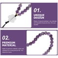 thumbnail image 3 of unbranded Para Teléfono Con Cadena De Amatista Violeta Ideal Para Colgar En El Hogar, 3 of 8