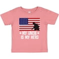 thumbnail image 3 of Inktastic Military Uncle is My Hero Us Flag Boys or Girls Baby T-Shirt, 3 of 5