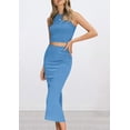 thumbnail image 4 of Conjunto de Verano para Mujer de 2 Piezas PRETTYGARDEN Azul Claro Talla S, 4 of 8