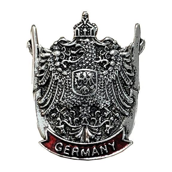 Oktoberfest Haus Eagle Crest German Metal Hat Pin with "Germany" Banner