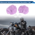 thumbnail image 2 of Accesorios de Casco de Motocicleta Decoración Orejas de Oso Redondas para Cascos de Motocicleta Bicicleta Esquí Púrpura Claro Pegatina 1 Juego, 2 of 6