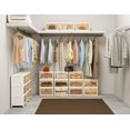 thumbnail image 2 of HOMIDEC Organisateurs de Garde-Robe, 3 Niveaux avec Couvercle Supérieur, Garde-Robe avec Roulettes, Organisateurs de Garde-Robe et Rangement pour Vêtements, Rangement Empilable pour Garde-Robe B, 2 of 7