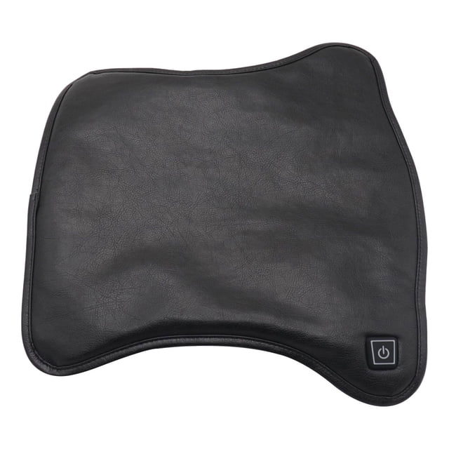 Cojín de asiento con calefacción para motocicleta de 12V, cuero sintético PU, temperatura de tres velocidades