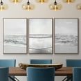 thumbnail image 2 of Gentle Tides I - Framed Premium Gallery Wrapped Canvas L Frame 3 Piece Set - Ready to Hang, 2 of 9