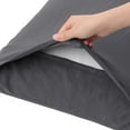 thumbnail image 4 of REGALWOVEN Brushed Pillowcases Set of 2 Soft Breathable Washed Microfiber Pillow Covers with Envelope Closure Dark Gray King, 4 of 8