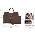 thumbnail image 6 of Dasein Womens Handbag Top Handle Shoulder Bag Tote Satchel Purse Work Bag with Matching Wallet, 6 of 7