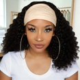 thumbnail image 2 of Ljudmp Women's Men's Extra Wide Headbands Soft Turban Twist Headband Stretchy Non Slip Workout Yoga Hair Band Beige, 2 of 5