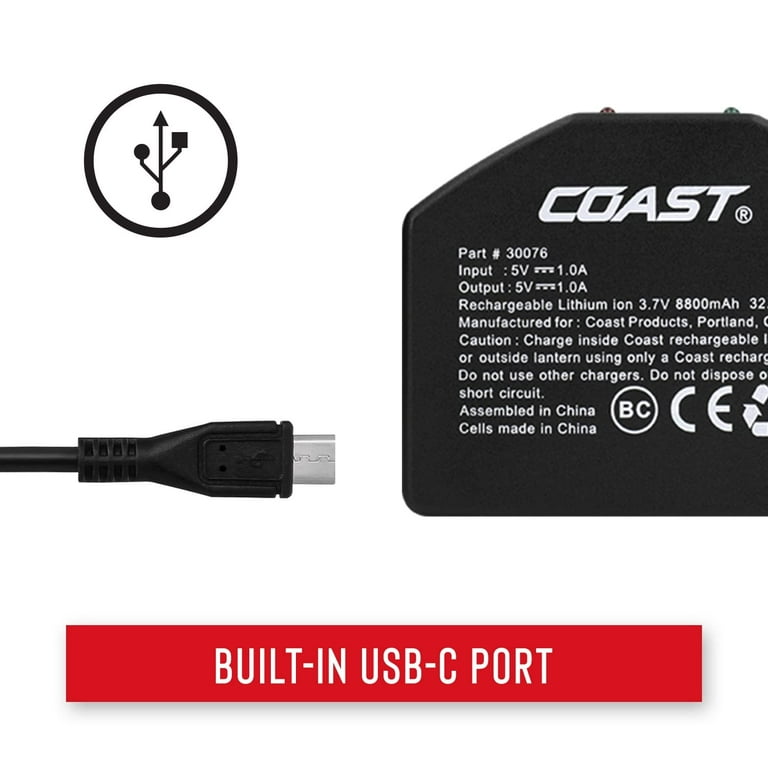 Coast ZX1010 Zithion-X USB Rechargeable Battery - Walmart.com