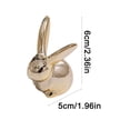 thumbnail image 2 of Kitchen aid 2Pcs Golden Ceramic Bunny Ornament Table Ornament For Desktop Decor, 2 of 3