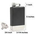 thumbnail image 2 of TOPTIE Flacon de Randonnée Camping pour Boissons, 8 OZ Flacon à Whisky Noir pour Hommes, 2 of 6