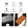 thumbnail image 4 of Bingfone Car Four-Season Universal Armrest Box Mat,Car Armrest Seat Cover Soft Leather Waterproof Armrest Cover Center Console Mat-Sunflowers On Red, 4 of 7